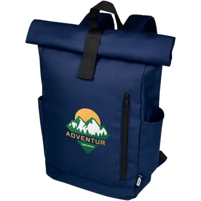 Byron 15.6Inch GRS RPET Roll-Top Backpack 18L