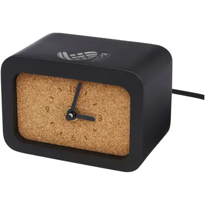 Momento Wireless Limestone Charging Desk Clock