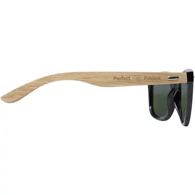 Hiru Rpet/Wood Mirrored Polarized Sunglasses In Gift Box