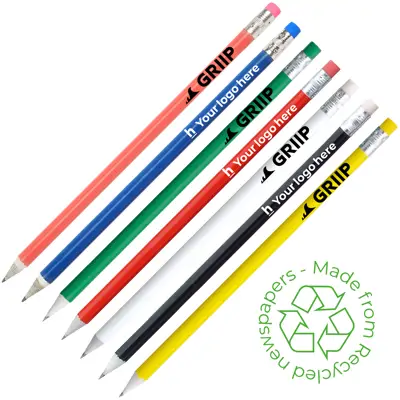 Recycled Newspaper Printed Pencil