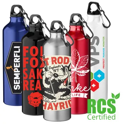 Recycled 770ml Pacific Aluminium Sports Bottle - RCS certified