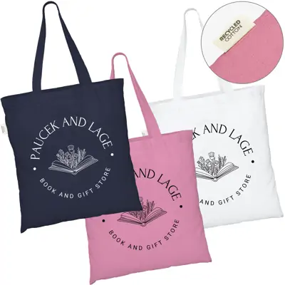 GRS Recycled Coloured Cotton Tote Bags