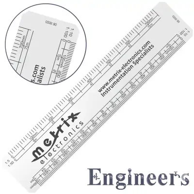 Oval Scale Rule - 150mm - Engineers