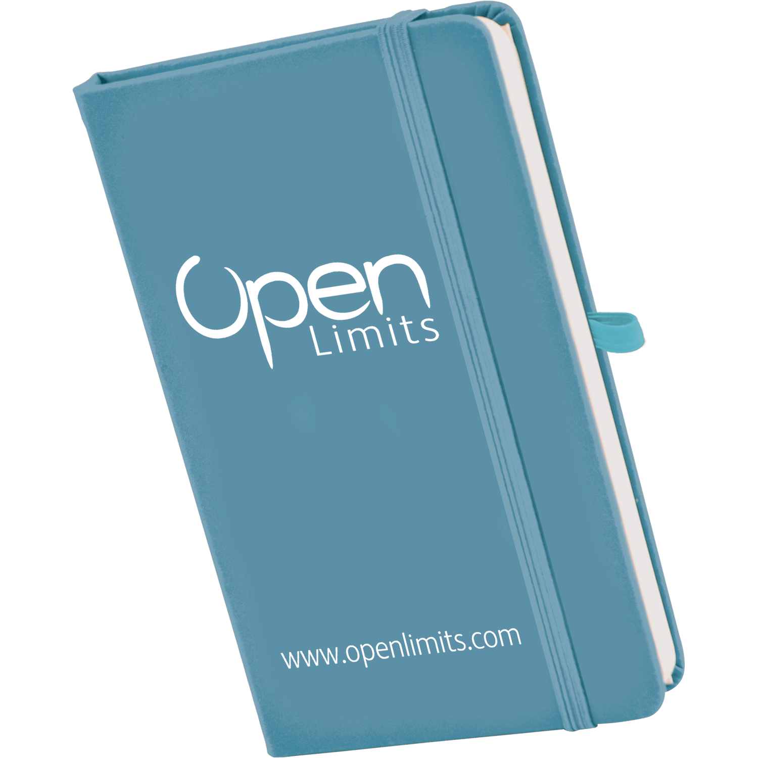 Promotional A6 Lined Personalised Notebook - Light Blue