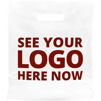 Promotional plastic bags with logo best sale