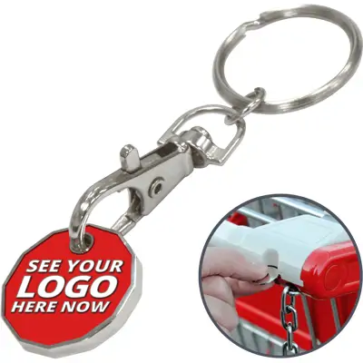 Trolley Coin Keyring