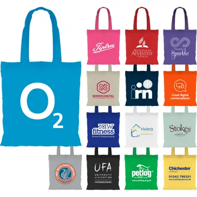 Coloured Cotton Tote Bags