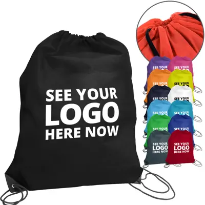 Classic Printed Drawstring Bags