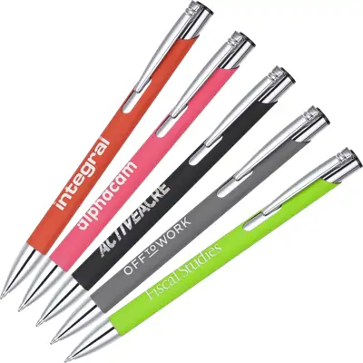 Engraved Soft Touch Metal Ballpen