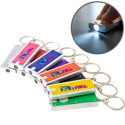 Slimline Keyring Torch Full Colour