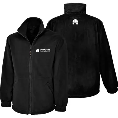 Heavy Fleece Full Zip Embroidered Front & Back