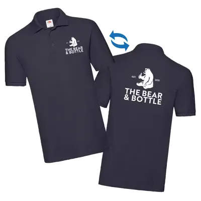 Premium Pique Polo - Front & Back Print