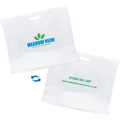 Extra Wide Biodegradable Carrier Bags - 2 Sided Print