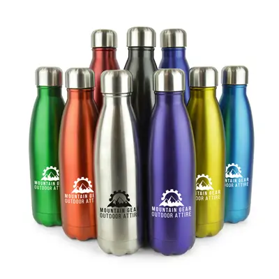 Saturn Metallic 500ml Double Walled Metal Bottles