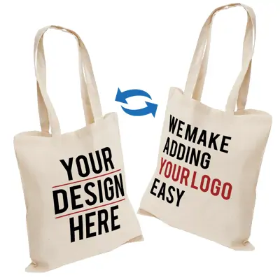 Printed 100% Cotton Tote Bags - 2 Sided