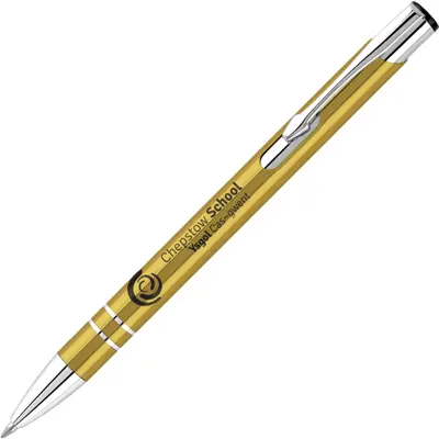 Elite Recycled Metal Pen - Blue Ink