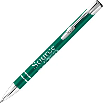 Elite Recycled Metal Pen - Blue Ink