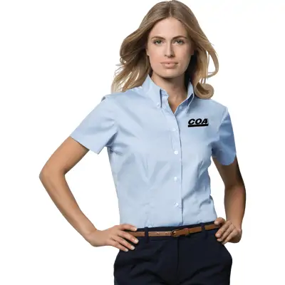 Ladies Oxford Short Sleeve Shirt