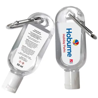 30ml Hand Sanitiser Gel With Carabiner Clip