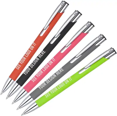 Engraved Soft Touch Metal Ballpen