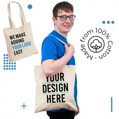 Printed 100% Cotton Tote Bags