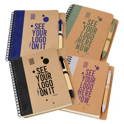 Recycled Notebook and Pen Set