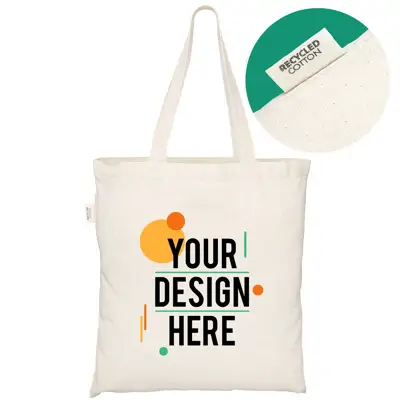 GRS Recycled Natural Cotton Tote Bag - Full Colour