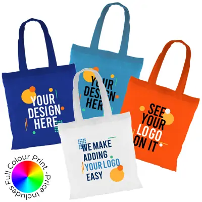 Full Colour Coloured Cotton Tote Bag 5oz