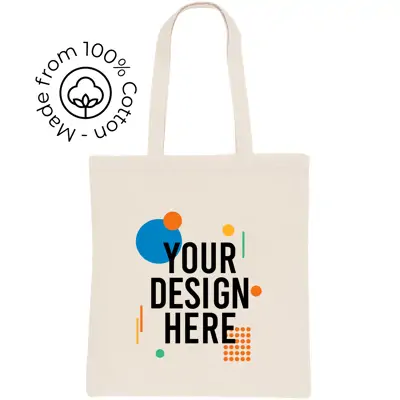 Full Colour Natural 100% Cotton Tote Bag 5oz